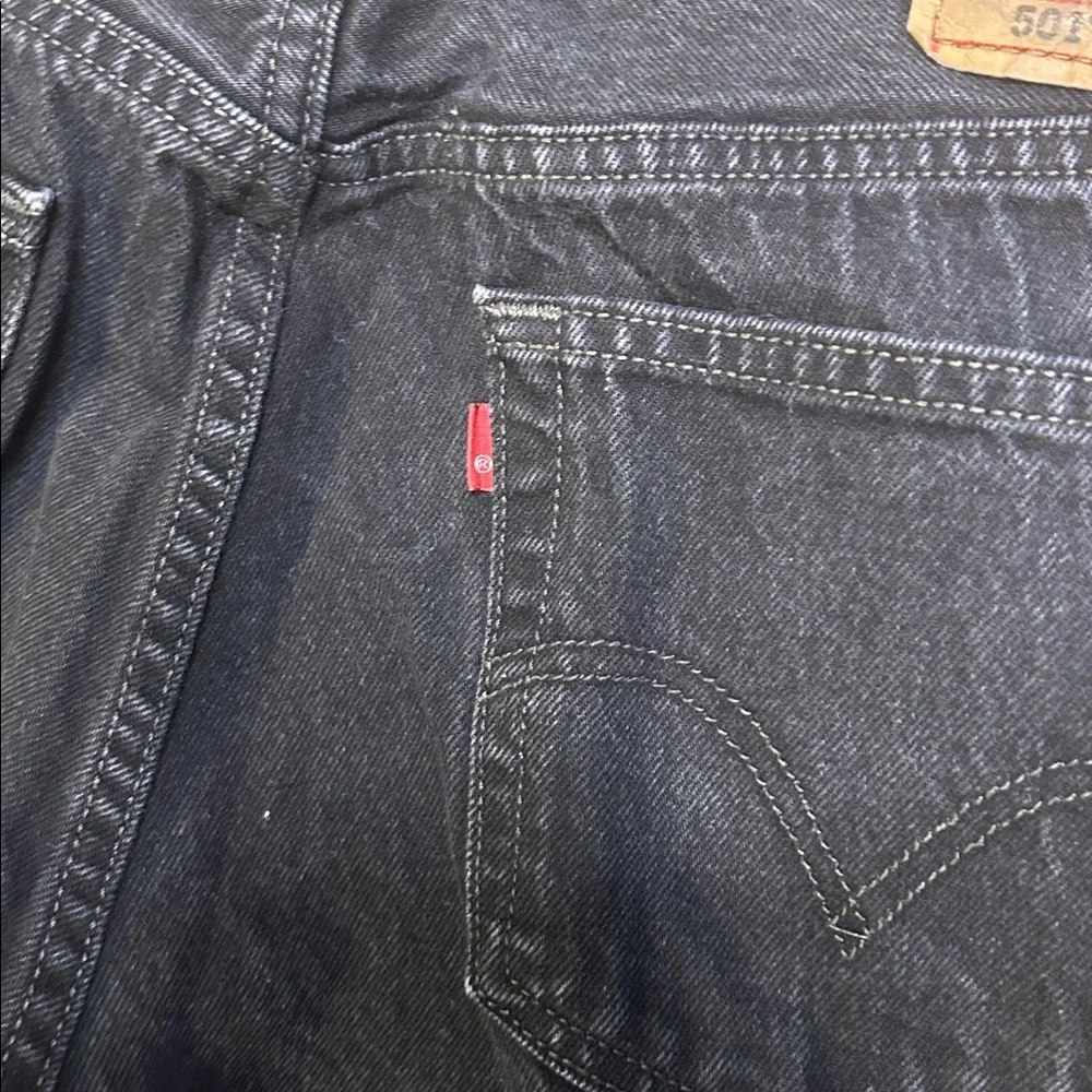 Levi's 501 Men's Dark Black Straight Jeans